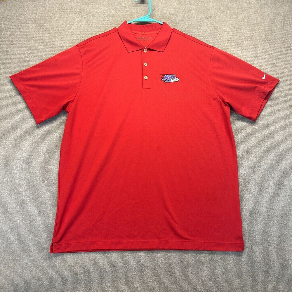 Winston-Salem Dash Nike Golf Polo Shirt Men's XL Red Short Sleeve MiLB